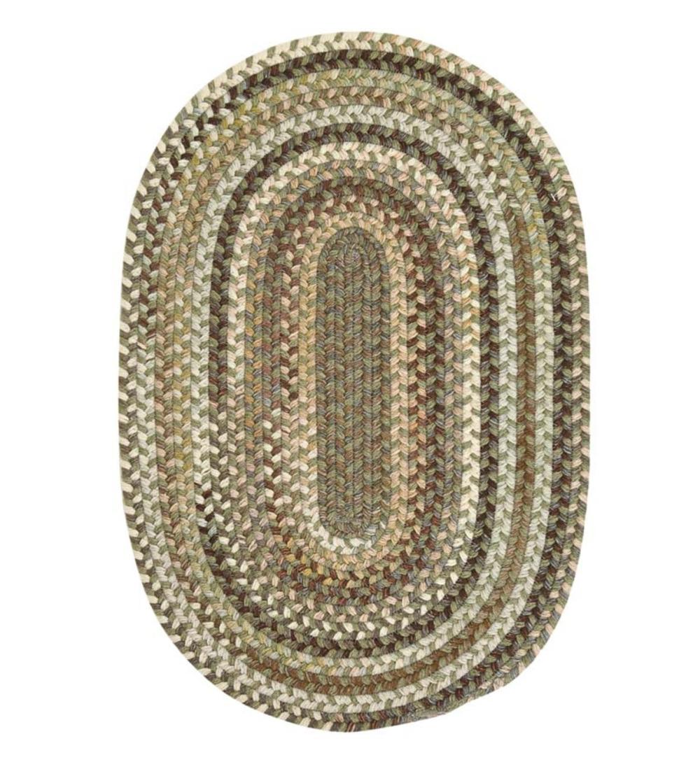 Plow & Hearth Area Rugs Indoor Living Bear Creek Oval Braided Wool Blend Rug