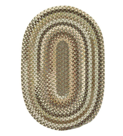 Plow & Hearth Area Rugs Indoor Living Bear Creek Oval Braided Wool Blend Rug