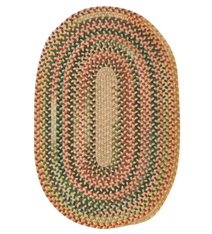 Plow & Hearth Area Rugs Indoor Living Bear Creek Oval Braided Wool Blend Rug