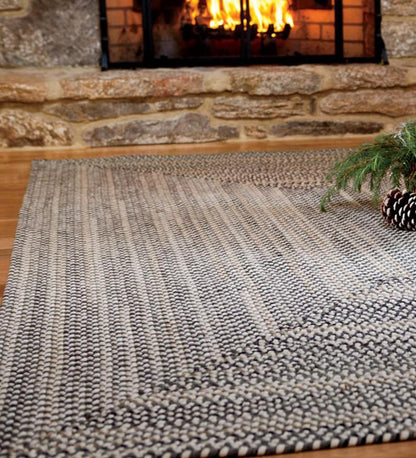 Plow & Hearth Area Rugs Indoor Living Bear Creek Rectangular Braided Wool Blend Rug