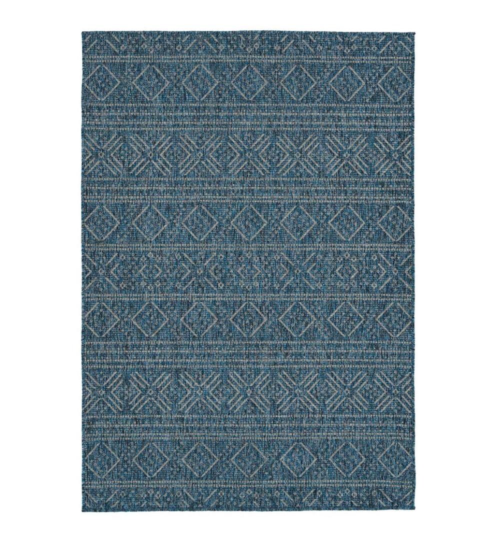 Plow & Hearth Area Rugs Indoor Living Bluefield Desert Stripe 100% Polypropylene Rug