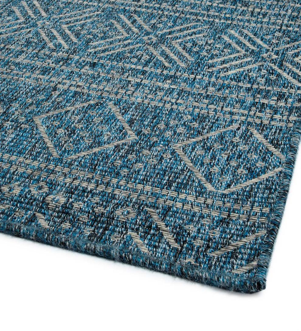 Plow & Hearth Area Rugs Indoor Living Bluefield Desert Stripe 100% Polypropylene Rug