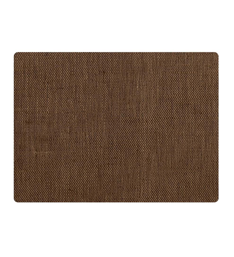 Plow & Hearth Area Rugs Indoor Living Burbury Weave Desk Chair Mat - Chocolate