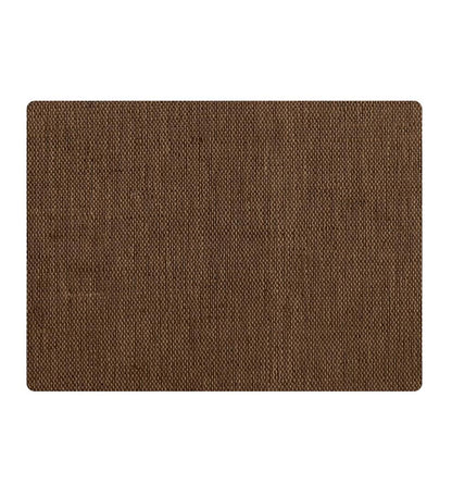 Plow & Hearth Area Rugs Indoor Living Burbury Weave Desk Chair Mat - Chocolate