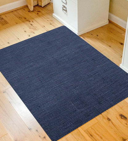 Plow & Hearth Area Rugs Indoor Living Burbury Weave Desk Chair Mat - Chocolate