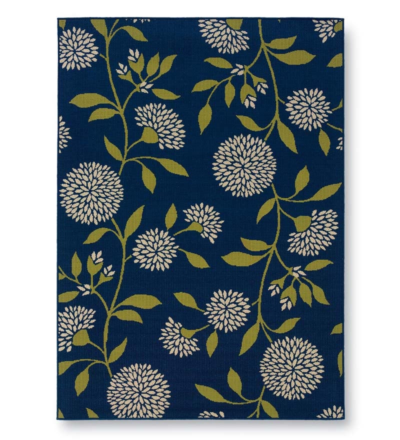 Plow & Hearth Area Rugs Indoor Living Floral Surry Indoor/Outdoor Polypropylene Area Rug