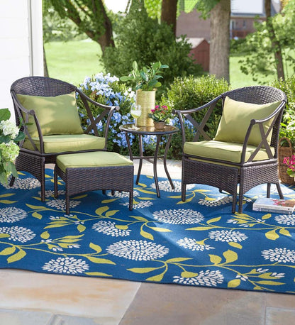 Plow & Hearth Area Rugs Indoor Living Floral Surry Indoor/Outdoor Polypropylene Area Rug