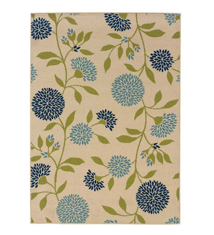 Plow & Hearth Area Rugs Indoor Living Floral Surry Indoor/Outdoor Polypropylene Area Rug
