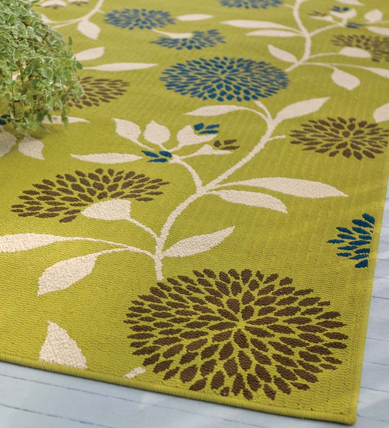 Plow & Hearth Area Rugs Indoor Living Floral Surry Indoor/Outdoor Polypropylene Area Rug