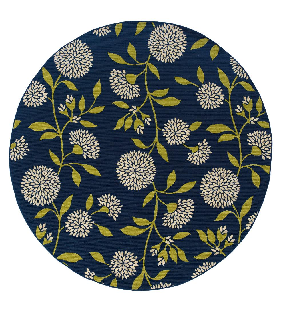 Plow & Hearth Area Rugs Indoor Living Floral Surry Indoor/Outdoor Polypropylene Area Rug