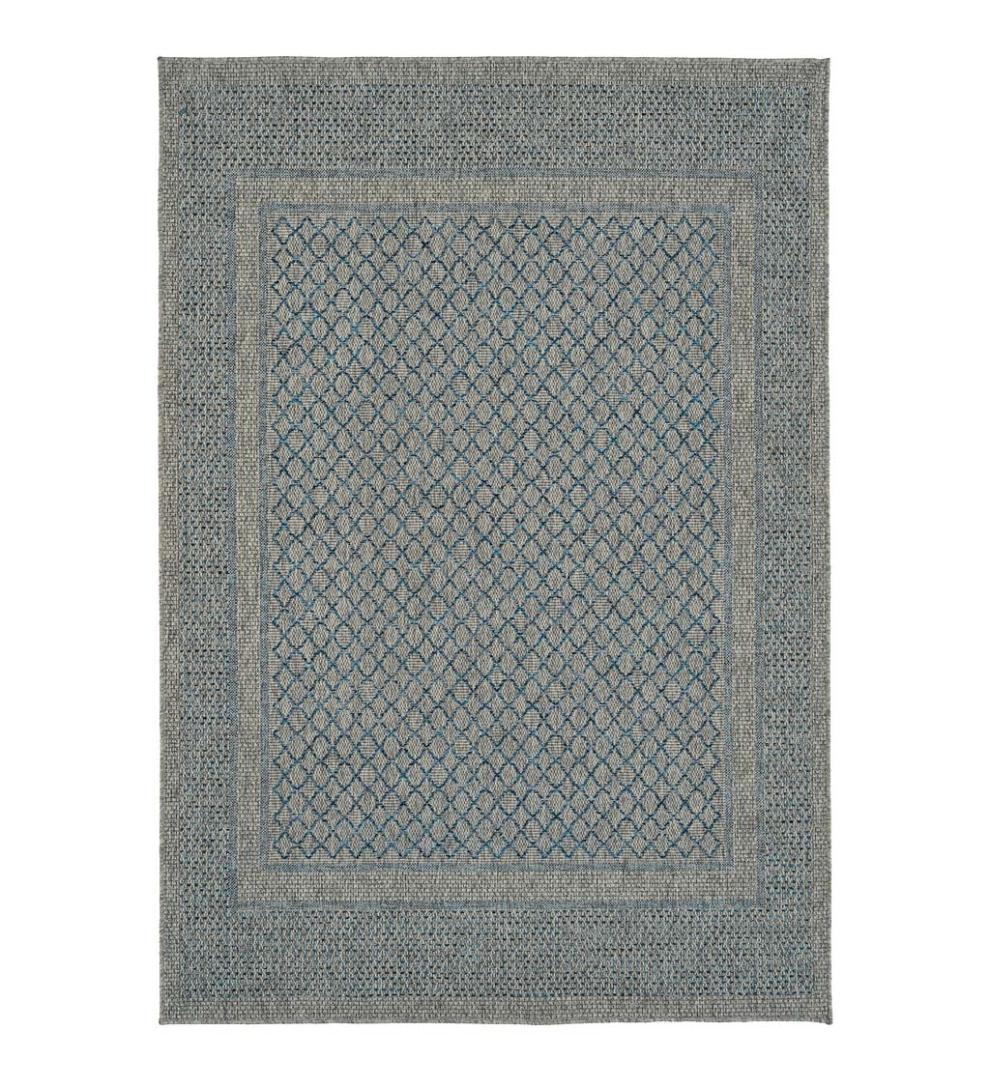 Plow & Hearth Area Rugs Indoor Living Indoor/Outdoor Bluefield Border Polypropylene Rug