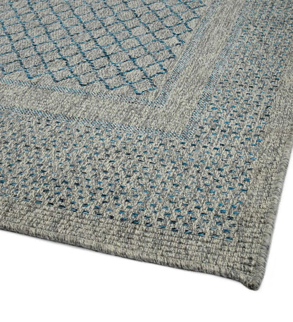 Plow & Hearth Area Rugs Indoor Living Indoor/Outdoor Bluefield Border Polypropylene Rug