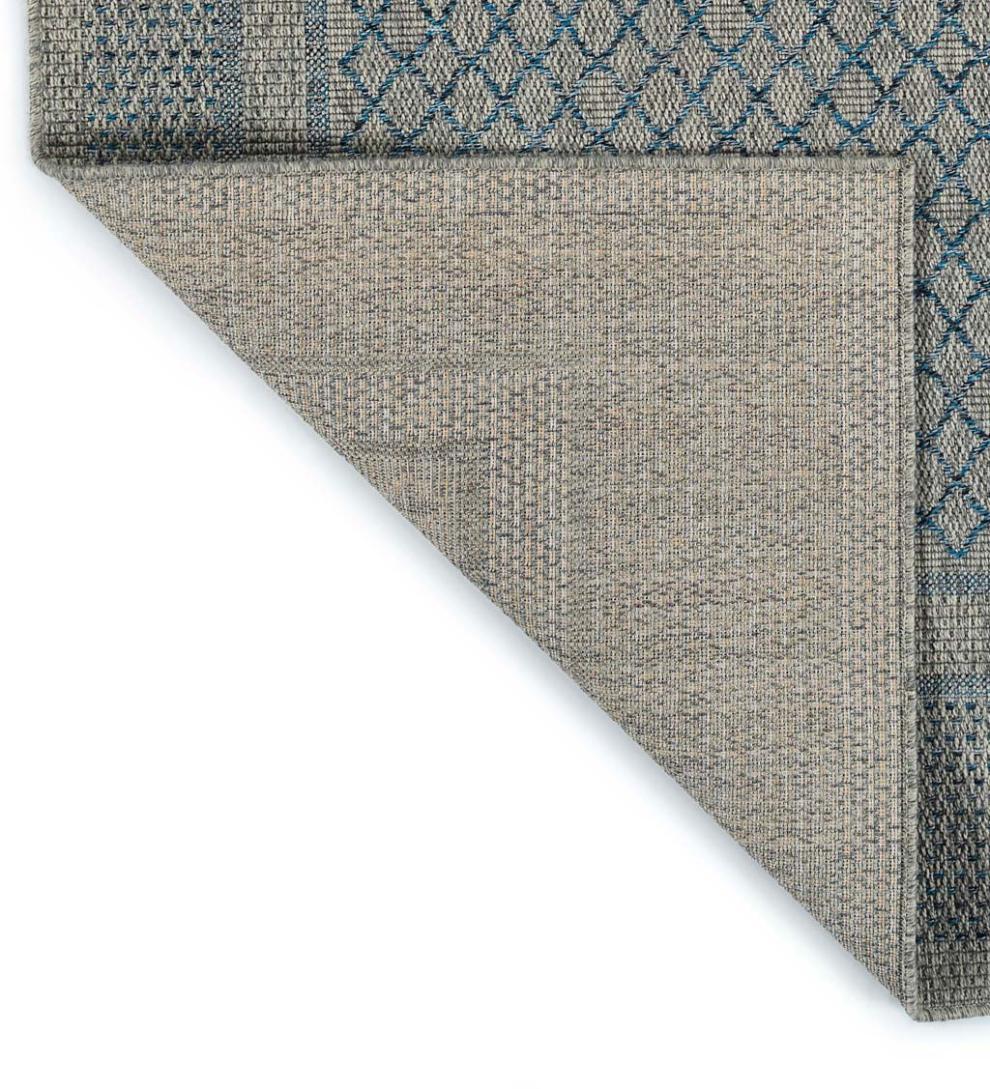Plow & Hearth Area Rugs Indoor Living Indoor/Outdoor Bluefield Border Polypropylene Rug