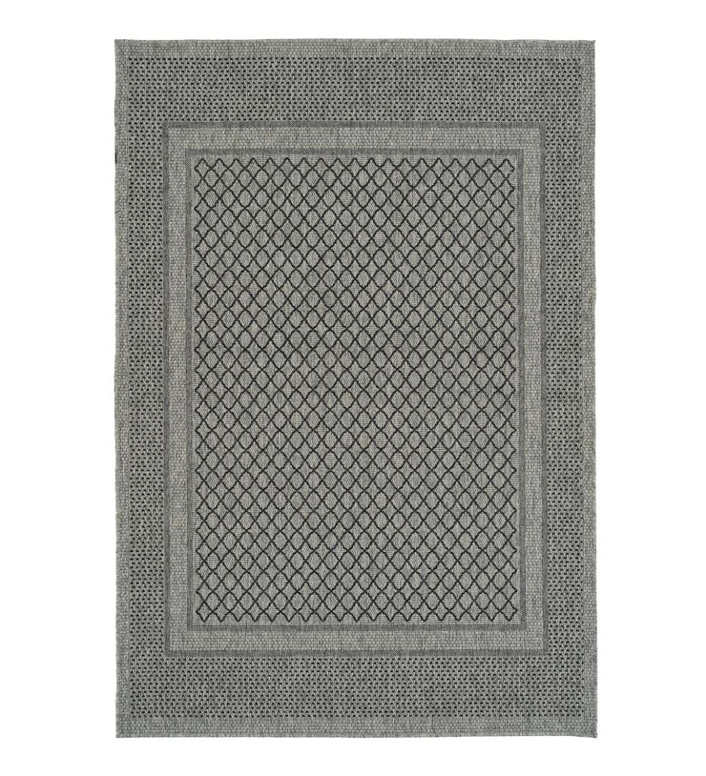 Plow & Hearth Area Rugs Indoor Living Indoor/Outdoor Bluefield Border Polypropylene Rug