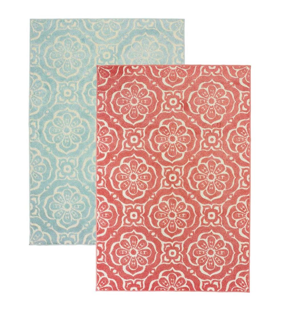 Plow & Hearth Area Rugs Indoor Living Indoor/Outdoor Clearwater Tile Rug