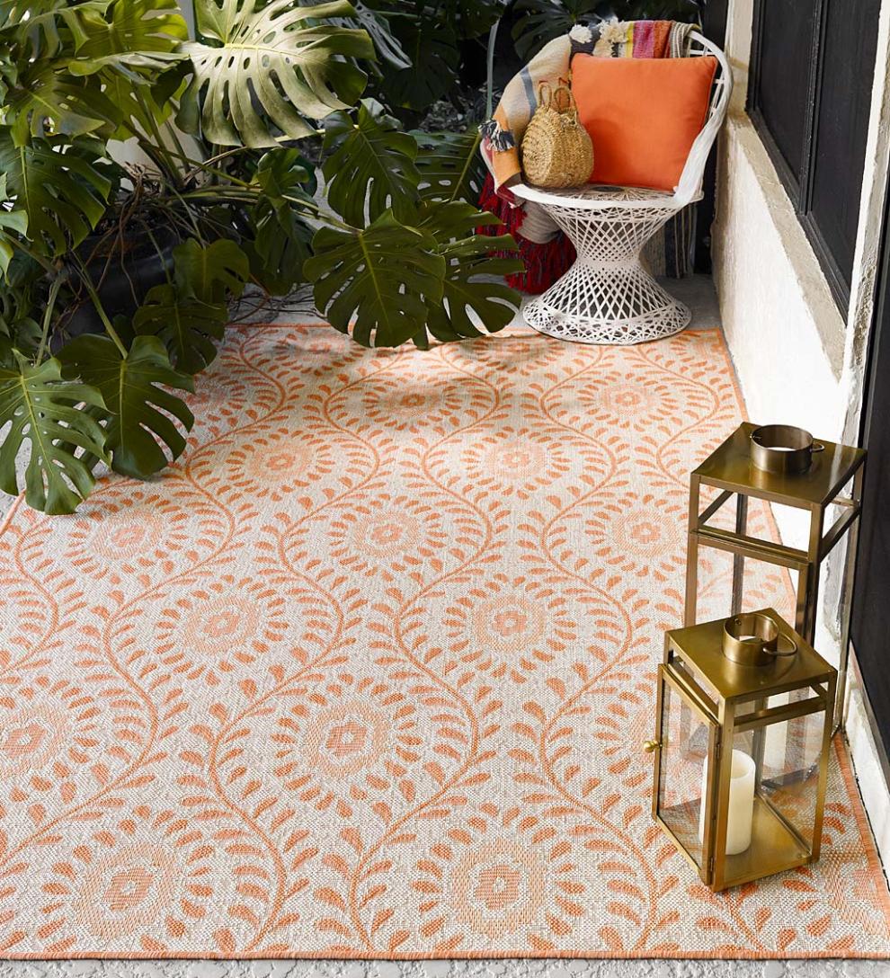 Plow & Hearth Area Rugs Indoor Living Indoor/Outdoor Clementine Polypropylene Rug
