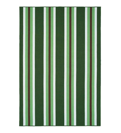 Plow & Hearth Area Rugs Indoor Living Indoor/Outdoor Dorset Stripe Textured Polyester Rug