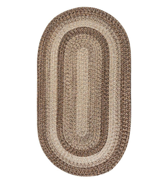 Plow & Hearth Area Rugs Indoor Living Indoor/Outdoor Oval Woodridge Braided Polypropylene Rug
