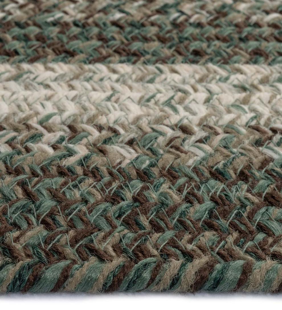 Plow & Hearth Area Rugs Indoor Living Indoor/Outdoor Oval Woodridge Braided Polypropylene Rug