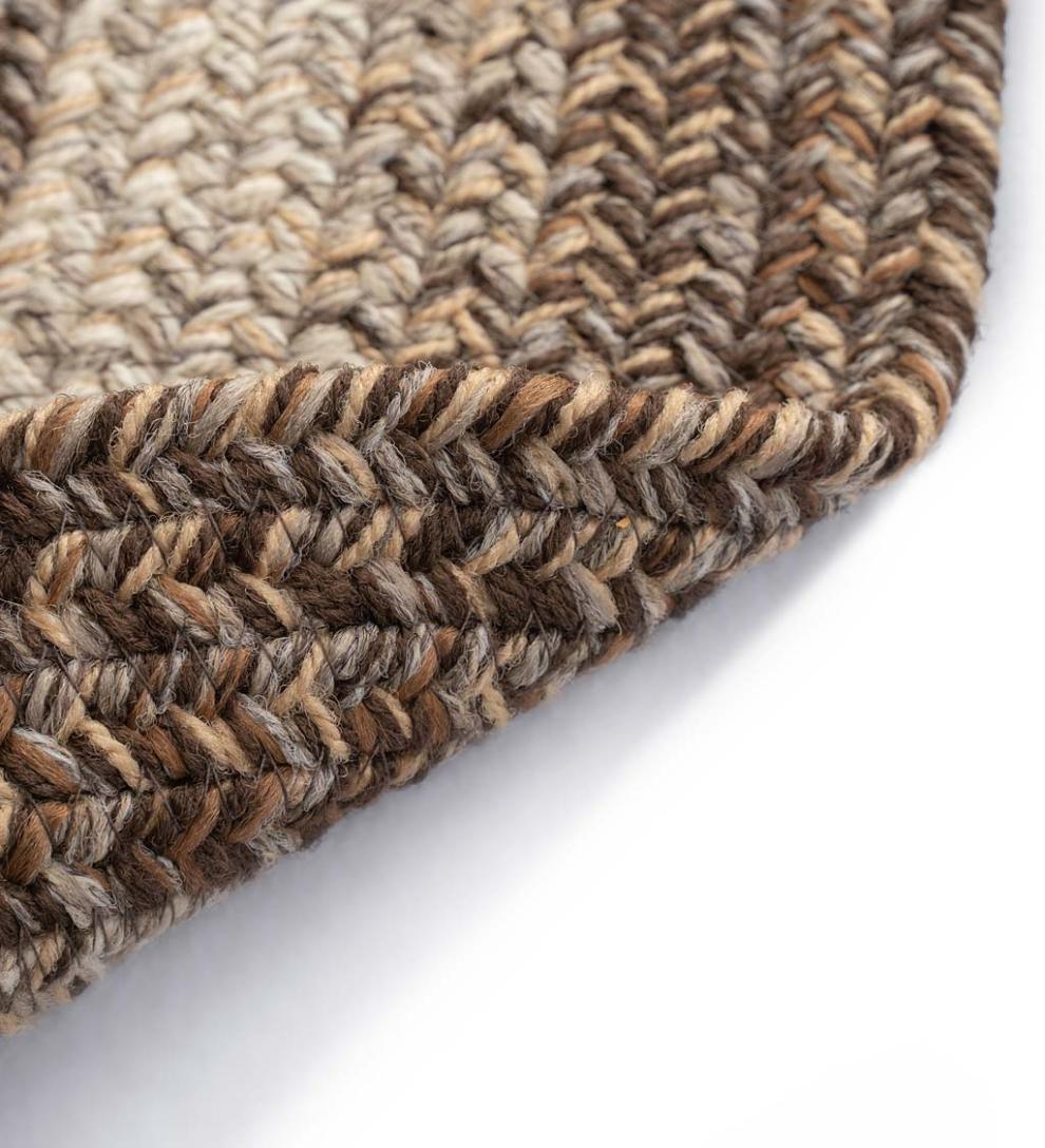 Plow & Hearth Area Rugs Indoor Living Indoor/Outdoor Oval Woodridge Braided Polypropylene Rug