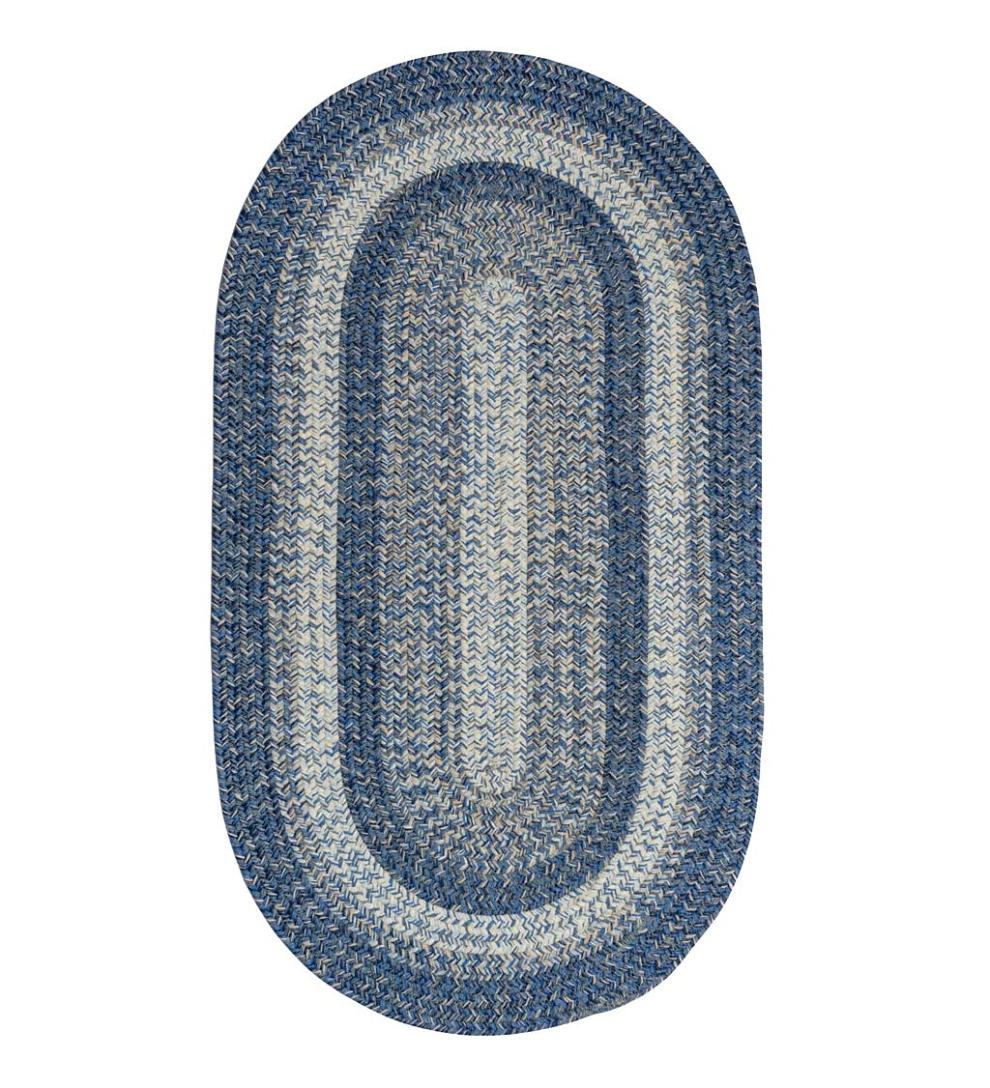 Plow & Hearth Area Rugs Indoor Living Indoor/Outdoor Oval Woodridge Braided Polypropylene Rug