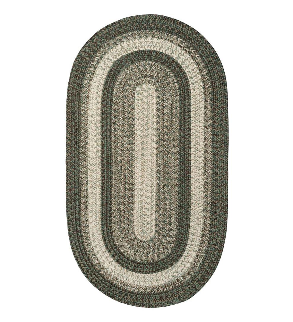 Plow & Hearth Area Rugs Indoor Living Indoor/Outdoor Oval Woodridge Braided Polypropylene Rug