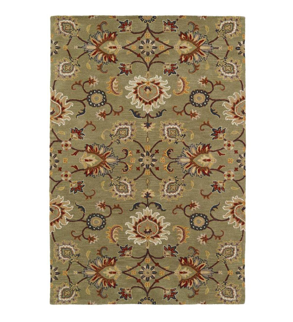 Plow & Hearth Area Rugs Indoor Living Lauren Floral Wool Area Rug
