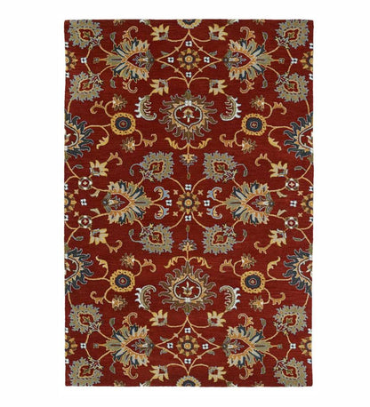 Plow & Hearth Area Rugs Indoor Living Lauren Floral Wool Area Rug