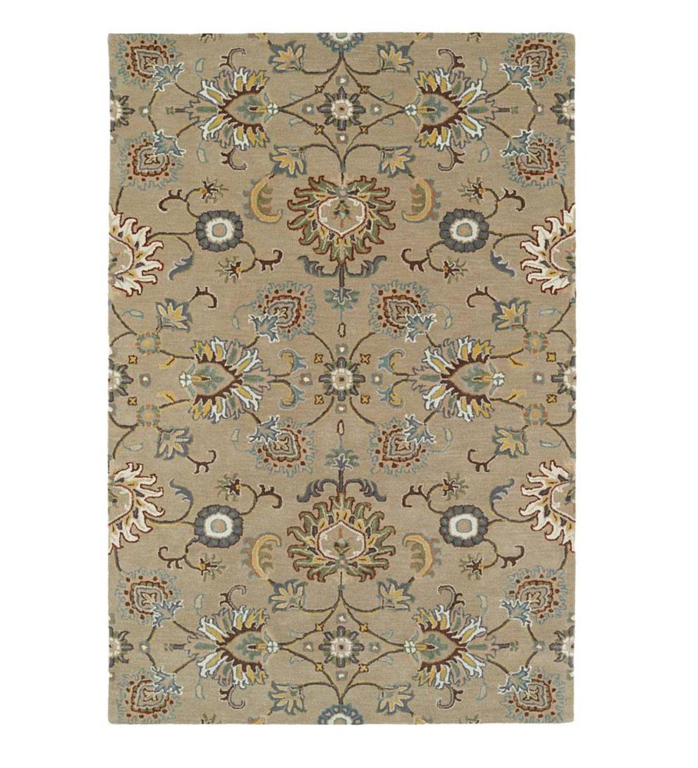 Plow & Hearth Area Rugs Indoor Living Lauren Floral Wool Area Rug