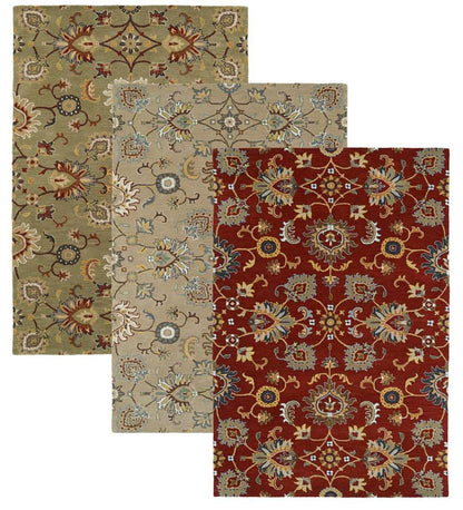 Plow & Hearth Area Rugs Indoor Living Lauren Floral Wool Area Rug