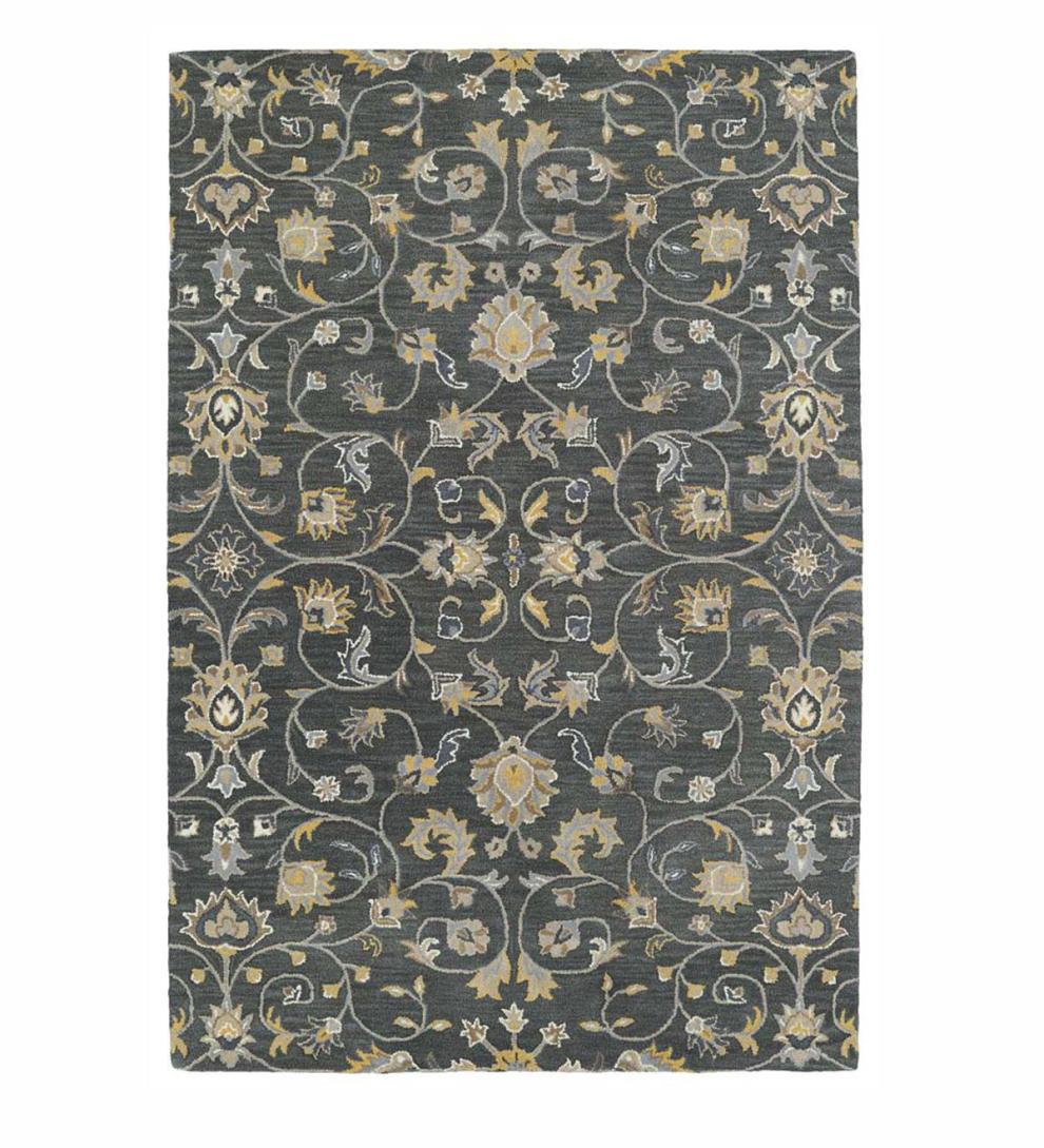 Plow & Hearth Area Rugs Indoor Living Lauren Vine Wool Area Rug