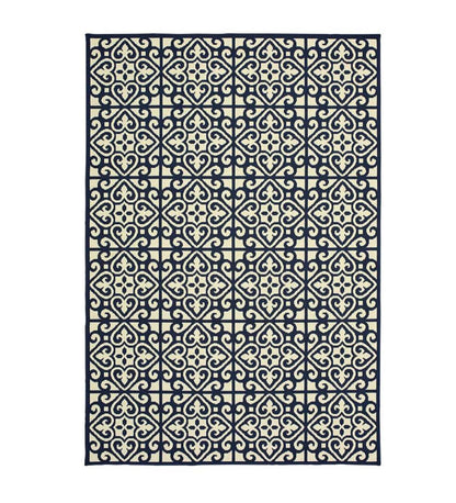 Plow & Hearth Area Rugs Indoor Living Marston Trellis Polypropylene Indoor/Outdoor Area Rug