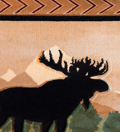 Plow & Hearth Area Rugs Indoor Living Moose Lodge Rug