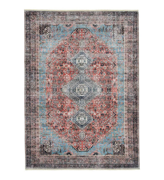 Plow & Hearth Area Rugs Indoor Living Riverside Dawn Easy-Care Polyester Area Rug