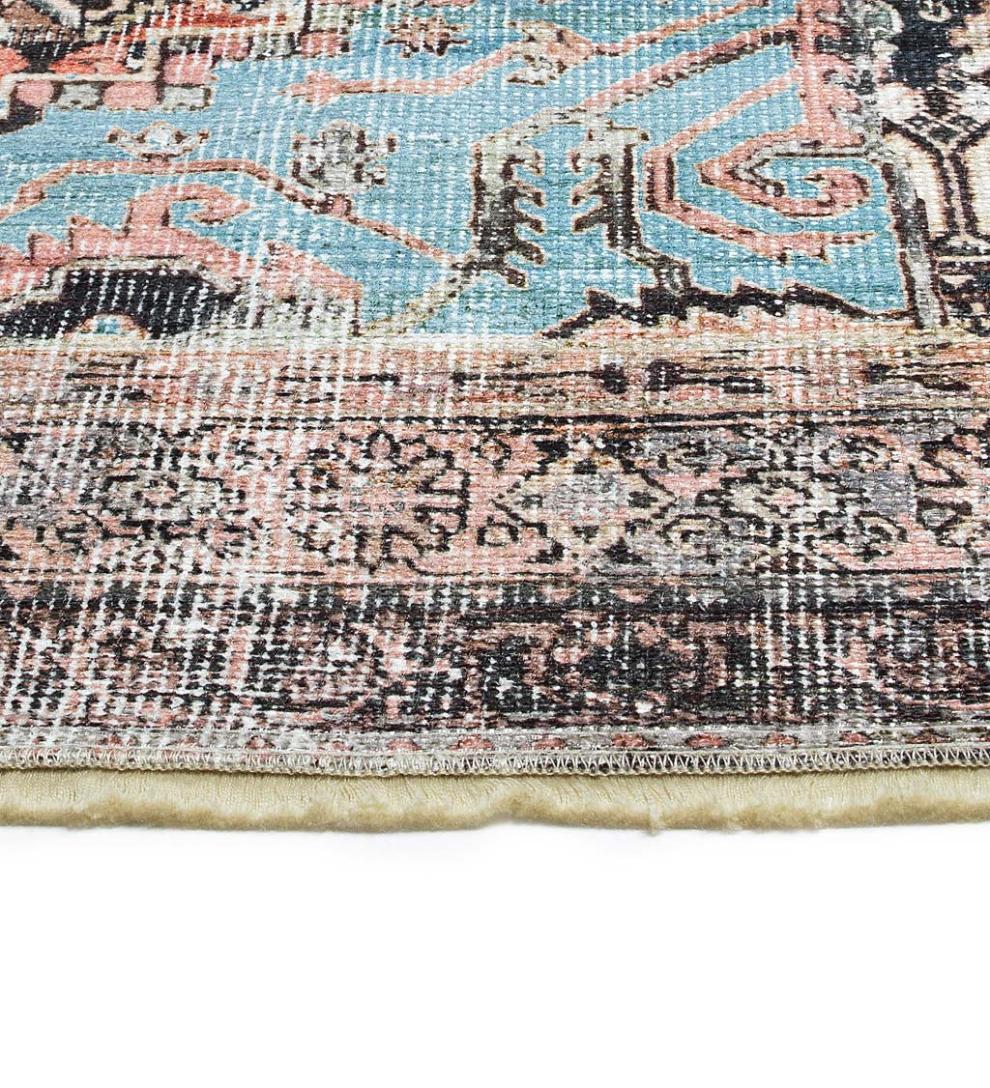 Plow & Hearth Area Rugs Indoor Living Riverside Dawn Easy-Care Polyester Area Rug