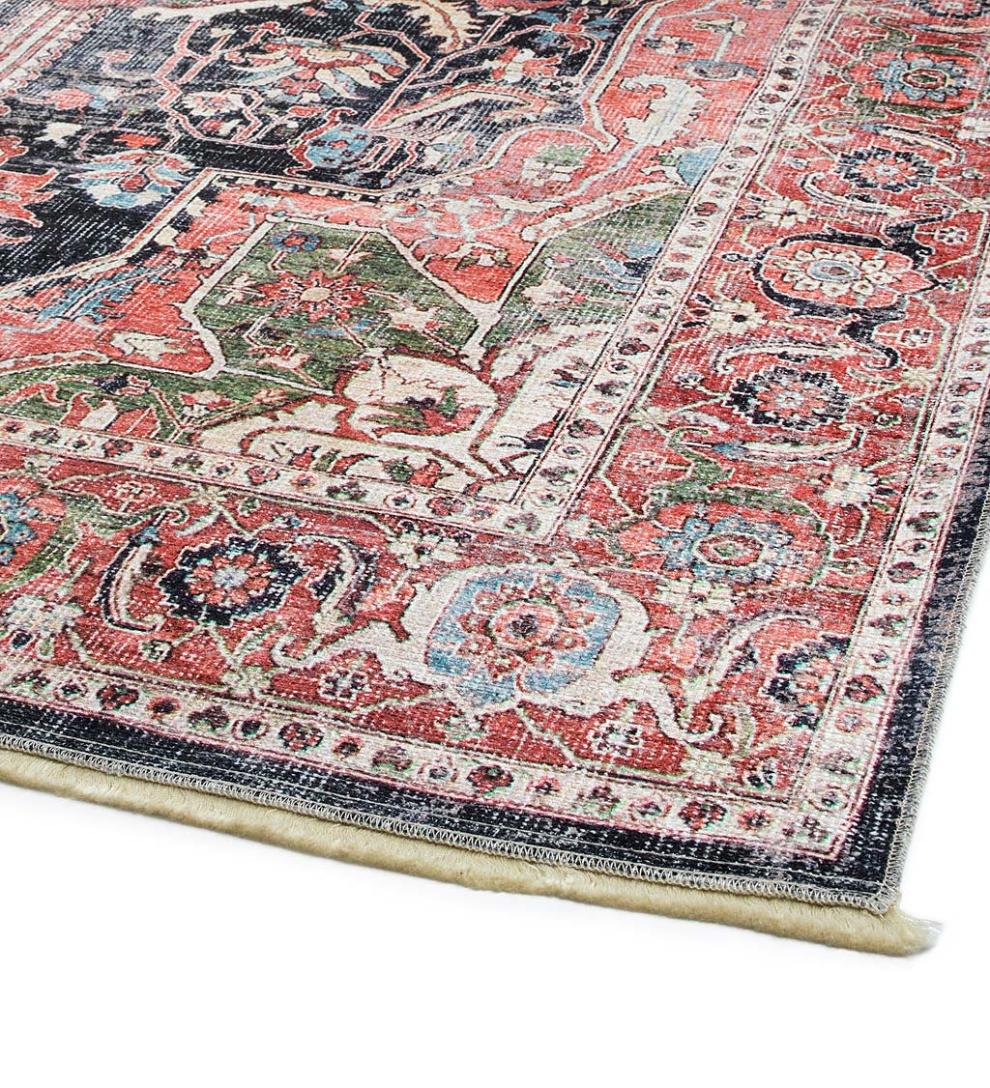 Plow & Hearth Area Rugs Indoor Living Riverside Dusk Easy-Care Polyester Area Rug