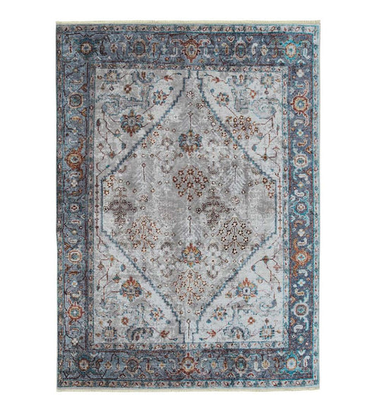 Plow & Hearth Area Rugs Indoor Living Riverside Starlight Easy-Care Polyester Area Rug