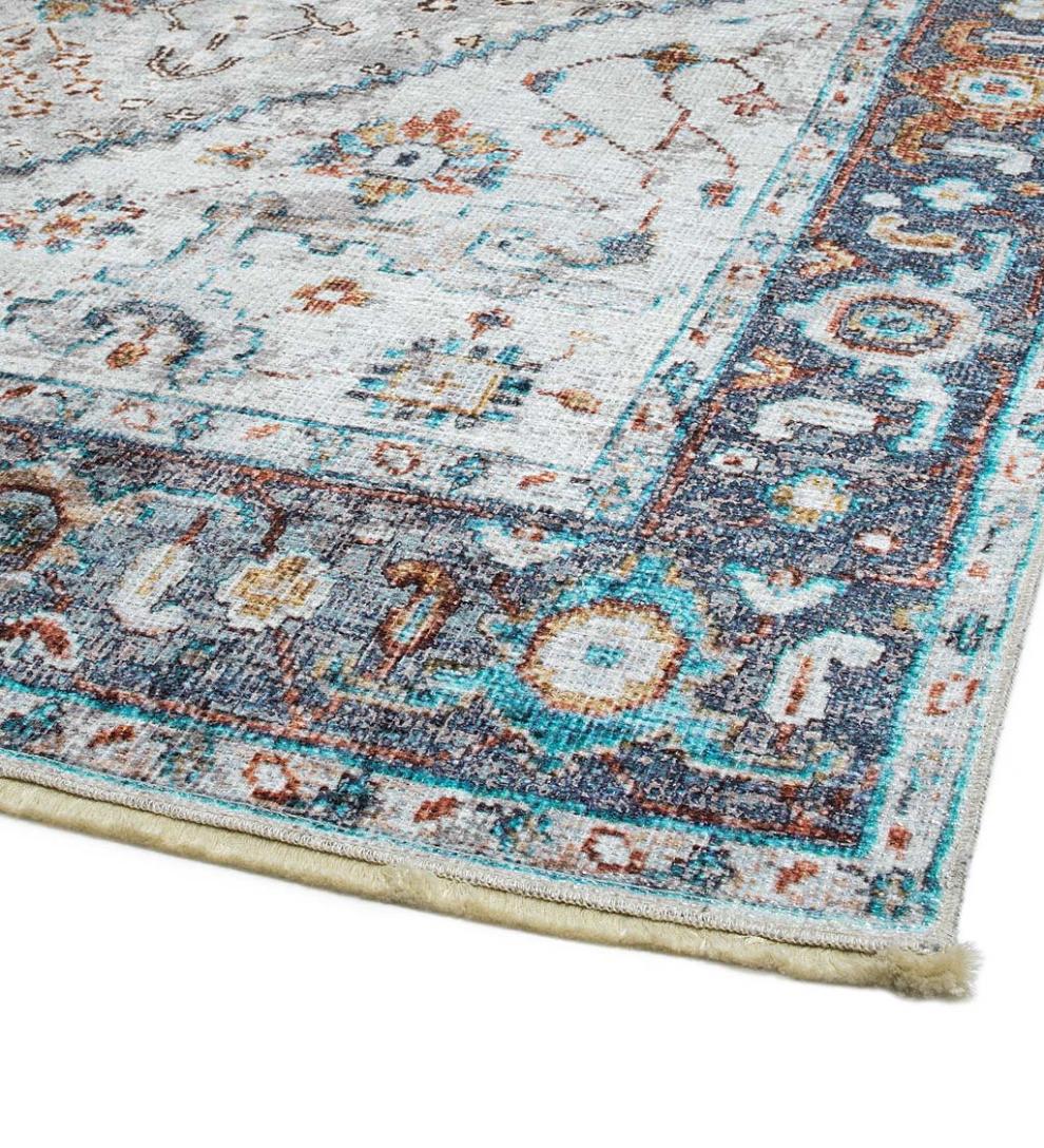 Plow & Hearth Area Rugs Indoor Living Riverside Starlight Easy-Care Polyester Area Rug