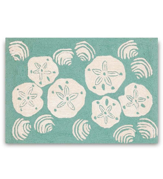 Plow & Hearth Area Rugs Indoor Living Shell Toss Indoor/Outdoor Accent Rugs