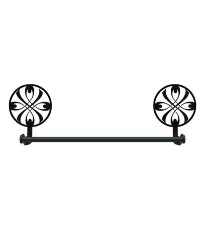 Plow & Hearth Bath Accessories Indoor Living Usa-Made Wrought Iron Decorative Towel Bars