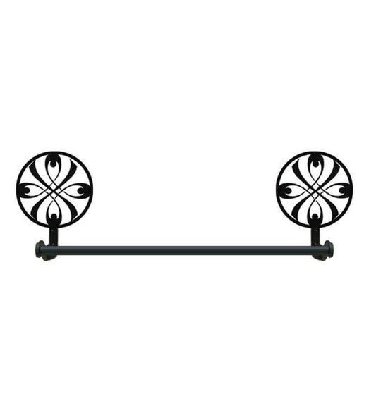 Plow & Hearth Bath Accessories Indoor Living Usa-Made Wrought Iron Decorative Towel Bars
