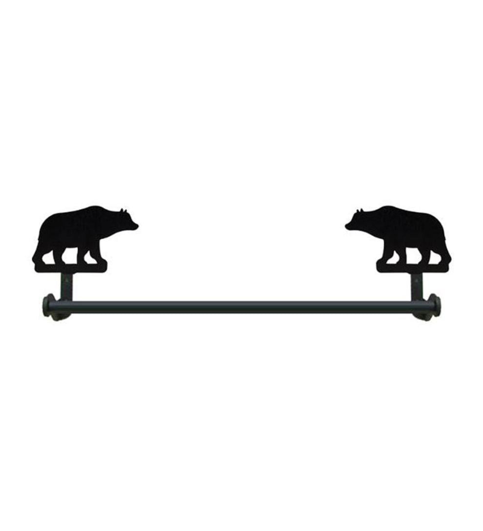 Plow & Hearth Bath Accessories Indoor Living Usa-Made Wrought Iron Decorative Towel Bars