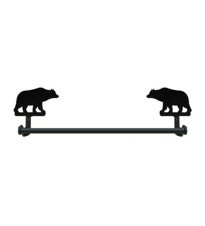 Plow & Hearth Bath Accessories Indoor Living Usa-Made Wrought Iron Decorative Towel Bars