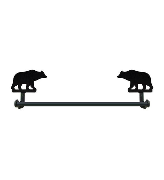 Plow & Hearth Bath Accessories Indoor Living Usa-Made Wrought Iron Decorative Towel Bars