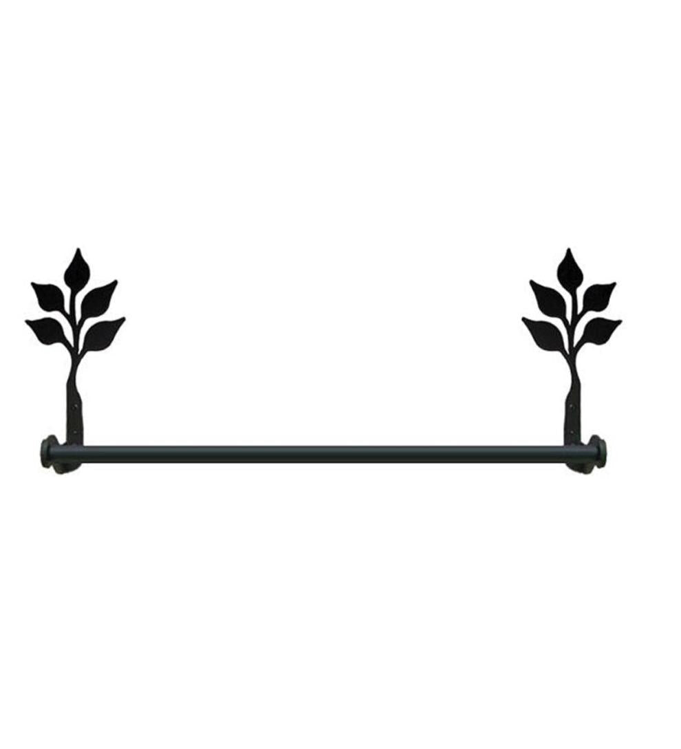 Plow & Hearth Bath Accessories Indoor Living Usa-Made Wrought Iron Decorative Towel Bars