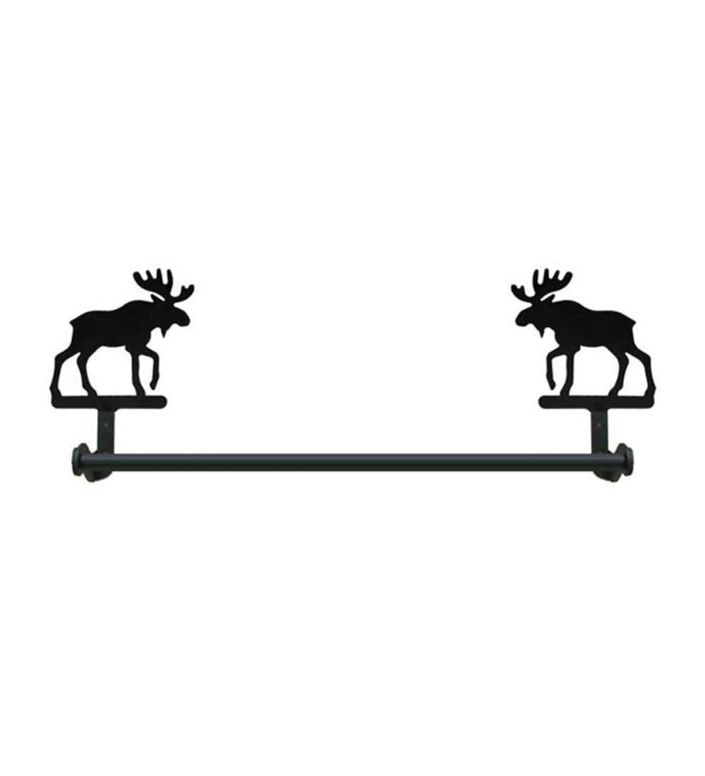 Plow & Hearth Bath Accessories Indoor Living Usa-Made Wrought Iron Decorative Towel Bars