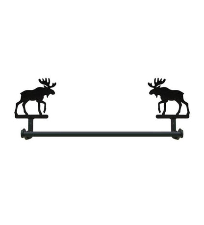 Plow & Hearth Bath Accessories Indoor Living Usa-Made Wrought Iron Decorative Towel Bars