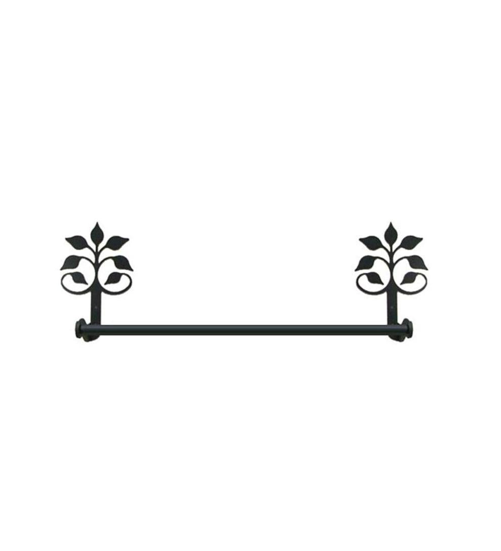 Plow & Hearth Bath Accessories Indoor Living Usa-Made Wrought Iron Decorative Towel Bars