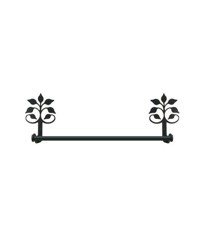 Plow & Hearth Bath Accessories Indoor Living Usa-Made Wrought Iron Decorative Towel Bars