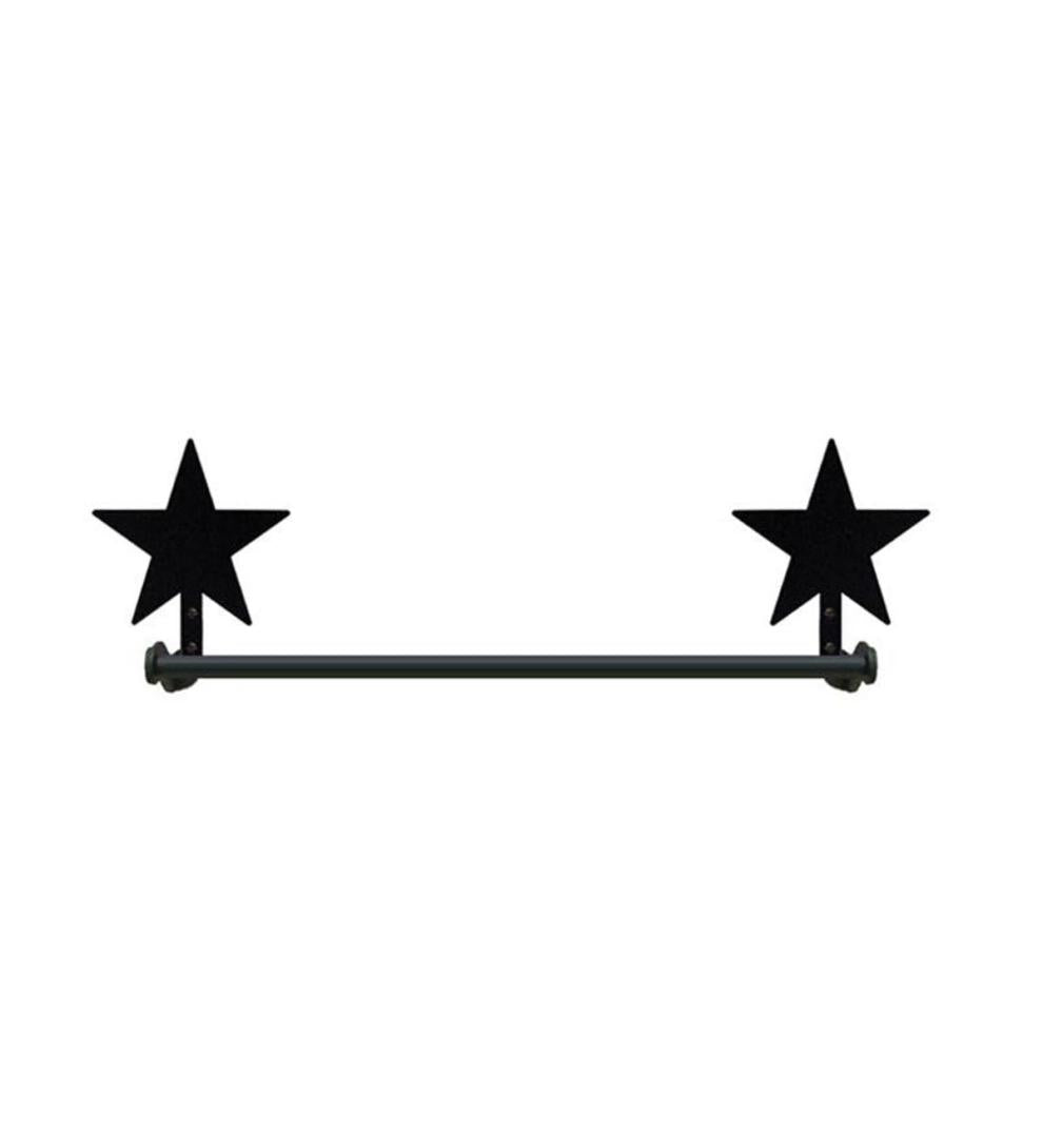 Plow & Hearth Bath Accessories Indoor Living Usa-Made Wrought Iron Decorative Towel Bars